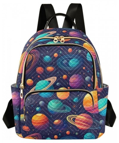 Space Planet Galaxy Backpack for Women Fashion Shoulder Bags Small Casual Daypack Travel Bag S 202a0401 S(10.23"x5.11"x12.59"...