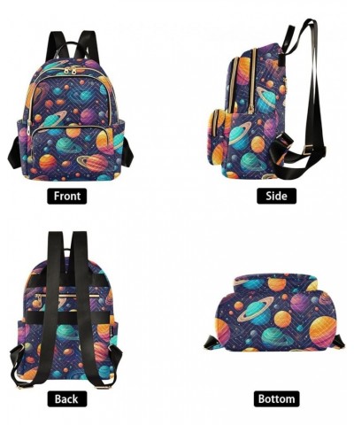 Space Planet Galaxy Backpack for Women Fashion Shoulder Bags Small Casual Daypack Travel Bag S 202a0401 S(10.23"x5.11"x12.59"...