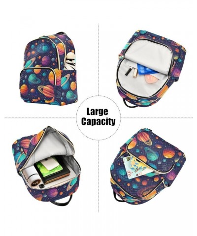 Space Planet Galaxy Backpack for Women Fashion Shoulder Bags Small Casual Daypack Travel Bag S 202a0401 S(10.23"x5.11"x12.59"...