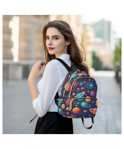 Space Planet Galaxy Backpack for Women Fashion Shoulder Bags Small Casual Daypack Travel Bag S 202a0401 S(10.23"x5.11"x12.59"...