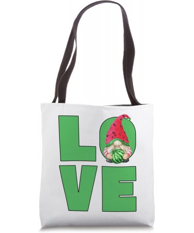 Funny Vegan Gnome For Women And Melon Mom White Watermelon Tote Bag $12.22 Totes