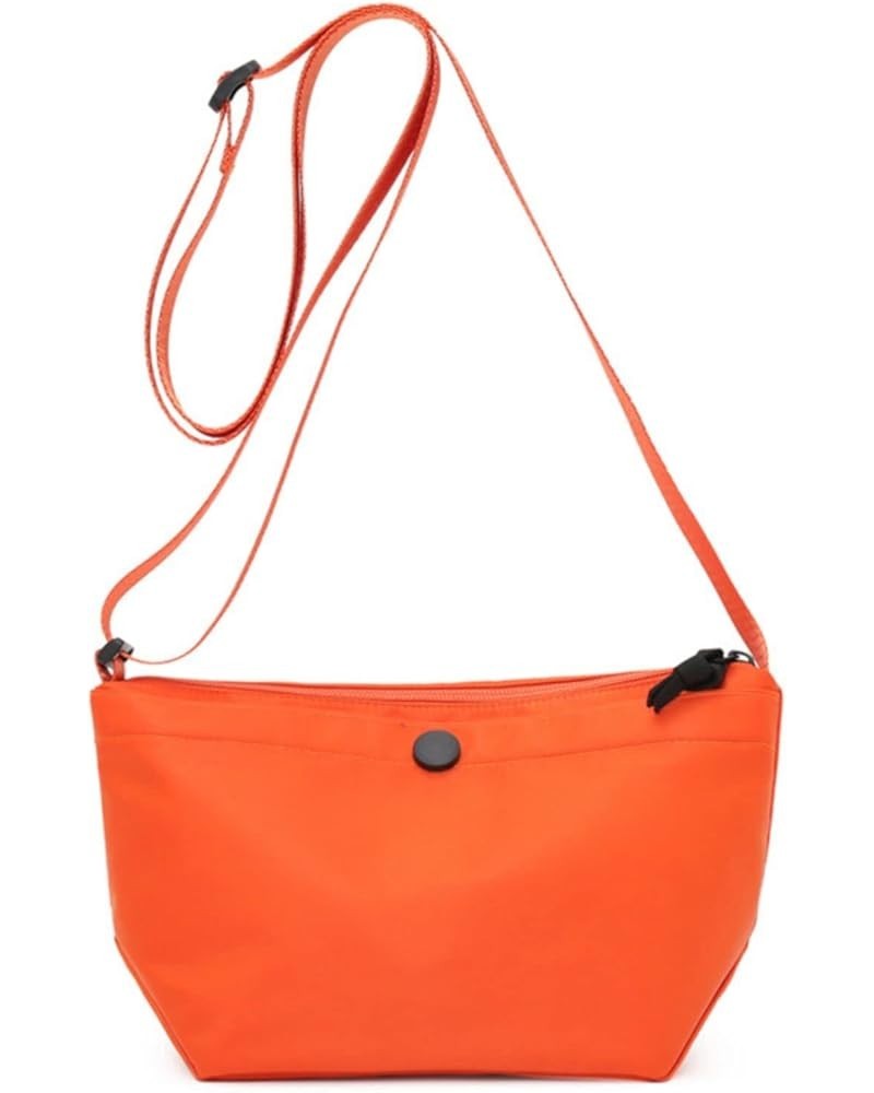 Crossbody Bag Nylon Crescent Bag Women Lightweight Small Hobo Bag with 2 Pack Inner Dumpling Bag Casual Orange $7.94 Crossbod...