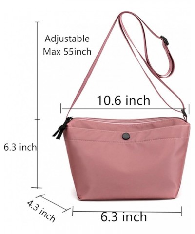 Crossbody Bag Nylon Crescent Bag Women Lightweight Small Hobo Bag with 2 Pack Inner Dumpling Bag Casual Orange $7.94 Crossbod...