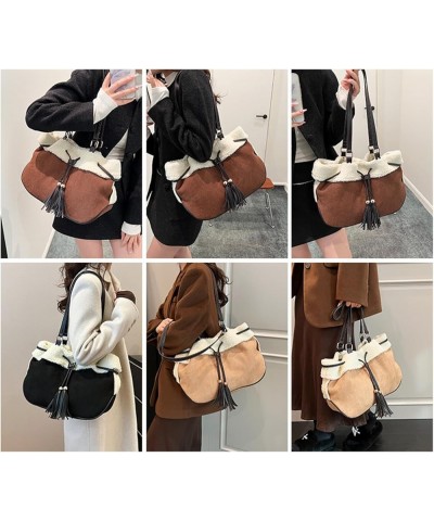 Women's Bags Designed Suede Shopping Bag Ladies Bags Bags For Women Women's Handbag Shoulder Bag Women Totes Bags Coffee $31....