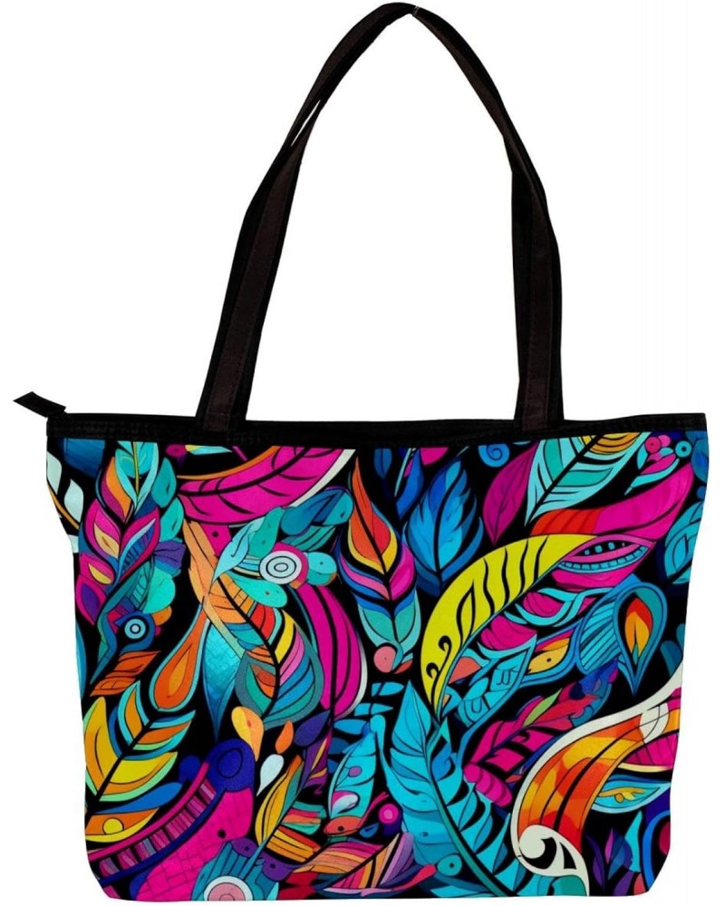 The Tote Bag For Women,Purses For Women,Handbags For Women,Bohemian Style Tropical Leaves Handbags $10.83 Totes