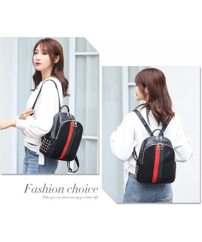 Pu Leather Mini Backpack For Women Purse Cute Daypack Bag Fashion Shoulder Bag A-small Black $16.81 Backpacks