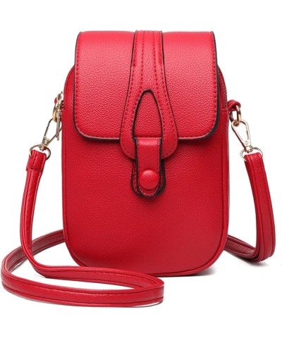 Vintage Crossbody Bag for Women Adjustable Leather Shoulder Handbags Travel Sports Sling Messenger Purse,purple Red $14.52 Totes