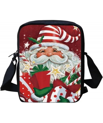 Small Messenger Bags Womens Mini Schoolbag Shoulder Bag Phone Pouch Santa Claus Gift $10.43 Totes