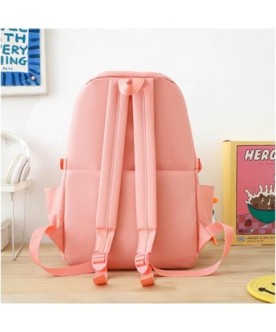 Kawaii Backpack with Accessories Cute Duck Pendant Multiple Pockets Aesthetic Cute Backpack (Geen) Black $18.71 Backpacks