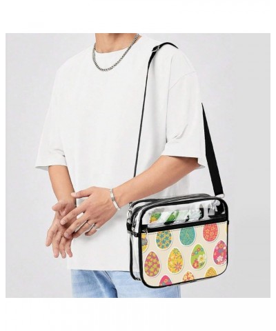 Fashion Waterproof Shoulder Bag Clear Shoulder Handbag With Adjustable Strap Color961 $12.50 Totes