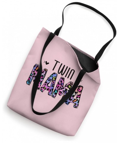 Cute Leopard Print Design For Mom Of Twins Pink Twin Mama Tote Bag $15.07 Totes