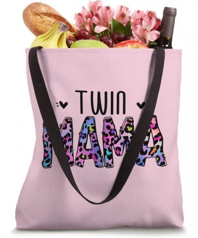 Cute Leopard Print Design For Mom Of Twins Pink Twin Mama Tote Bag $15.07 Totes