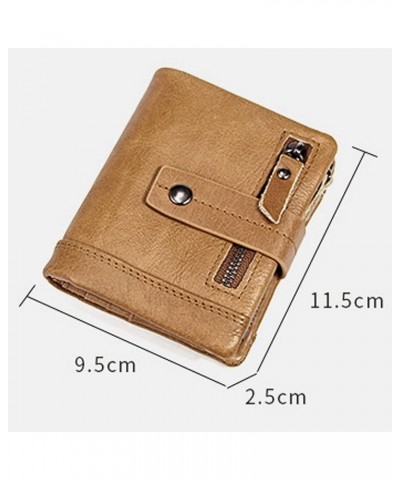 Genuine Leather Business Card Cases Men's Money Organizers Money Clips Wallets (Color : Black) Red $32.06 Wallets