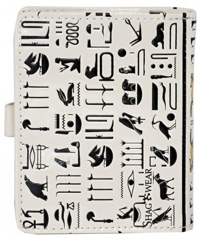 Egyptian Small Zipper Bi-Fold Women's Wallet (Cream) $12.01 Wallets