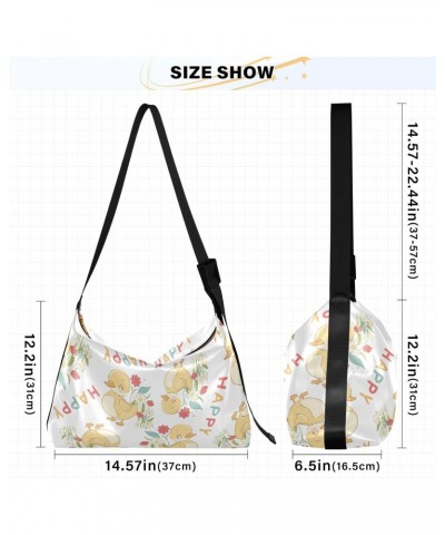 Cute Duck Flowers Scandinavian Women Crossbody Bags Leather Womens Sling Bags Crossbody Waterproof Bag $13.86 Hobo Bags