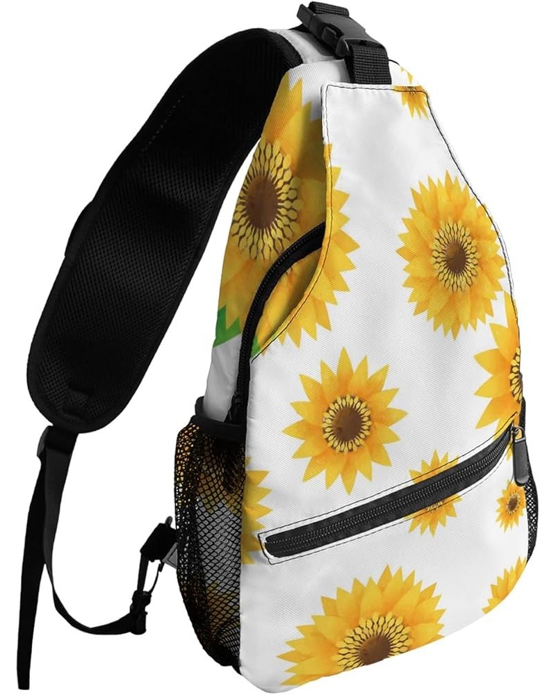 Sling Bag Crossbody Bag for Women Men HOME Daisy Waterproof Hiking Backpack Lightweight Chest Shoulder Bag Daypack for Travel...