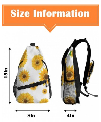 Sling Bag Crossbody Bag for Women Men HOME Daisy Waterproof Hiking Backpack Lightweight Chest Shoulder Bag Daypack for Travel...