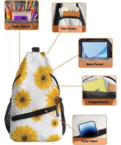 Sling Bag Crossbody Bag for Women Men HOME Daisy Waterproof Hiking Backpack Lightweight Chest Shoulder Bag Daypack for Travel...