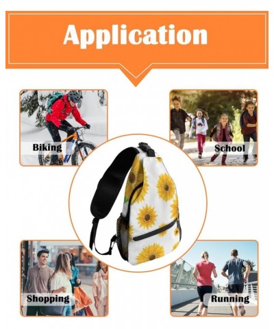 Sling Bag Crossbody Bag for Women Men HOME Daisy Waterproof Hiking Backpack Lightweight Chest Shoulder Bag Daypack for Travel...