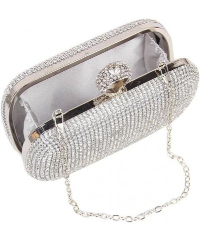 Rhinestone Evening Clutch Black $23.59 Evening Bags