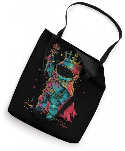 A Noble Mini Cape And Crown Leader King Holding Up His Sword Tote Bag $11.72 Totes