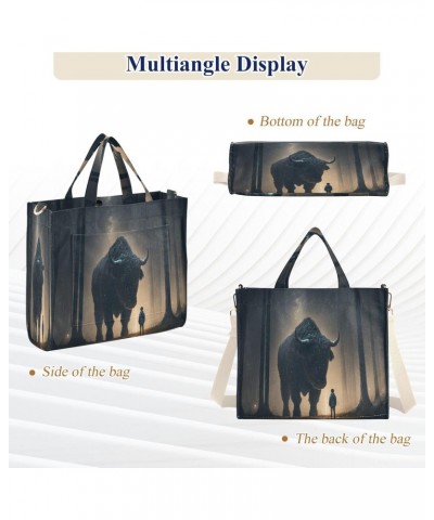 Women's Tote Handbags Tote Shoulder Bag Fantasy Tale Big Capacity Handbag for College Work Travel Business,S $16.22 Totes