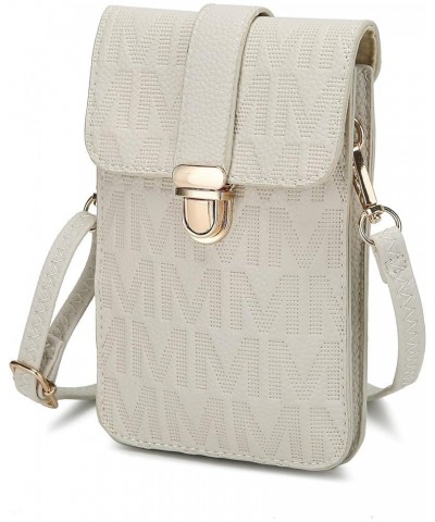 MKF Small Crossbody Cell Phone Purse Wallet for Women – PU Leather Cellphone Bag – Case with Shoulder Strap Beige Ulla $13.50...