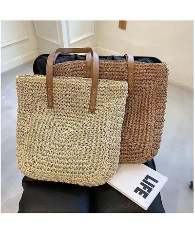 Straw Bag Large Woven Women Crossbody Summer Beach Tote Handbags Handle Shoulder Bag for Vacation (Color : H) N $13.69 Totes