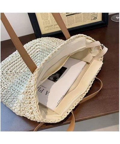 Straw Bag Large Woven Women Crossbody Summer Beach Tote Handbags Handle Shoulder Bag for Vacation (Color : H) N $13.69 Totes