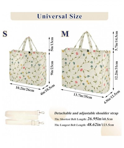 Green Pink Floral Pattern Women's Tote Handbags Top Handle Satchel Shoulder Bag Crossbody Bag for Office Travel M $16.49 Totes