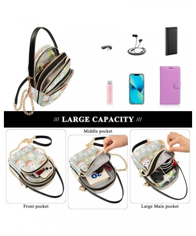 Happy Easter Rabbit 2 Crossbody Handbags for Women Casual Leather Shoulder Phone Purse $14.29 Crossbody Bags