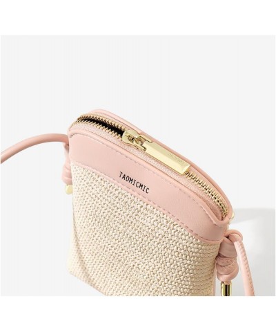 Crossbody Phone Bag for Women Straw Purse Wallet Ladies Cross Body Mini Handbags Clutch Green $12.39 Totes