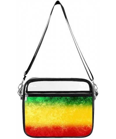 Fashion Waterproof Shoulder Bag Clear Shoulder Handbag With Adjustable Strap Color625 $18.29 Totes