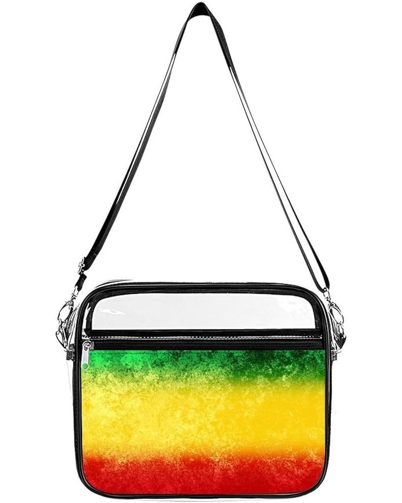 Fashion Waterproof Shoulder Bag Clear Shoulder Handbag With Adjustable Strap Color625 $18.29 Totes