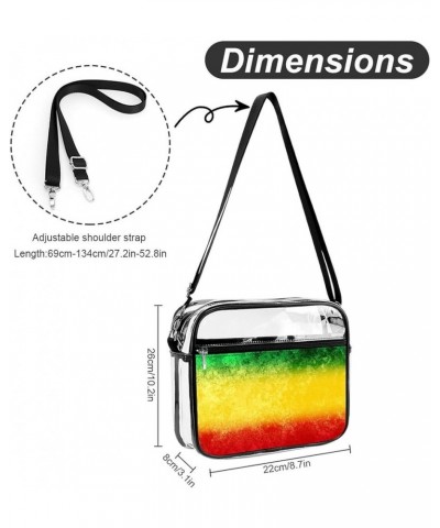 Fashion Waterproof Shoulder Bag Clear Shoulder Handbag With Adjustable Strap Color625 $18.29 Totes