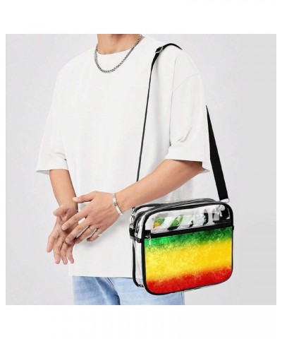 Fashion Waterproof Shoulder Bag Clear Shoulder Handbag With Adjustable Strap Color625 $18.29 Totes