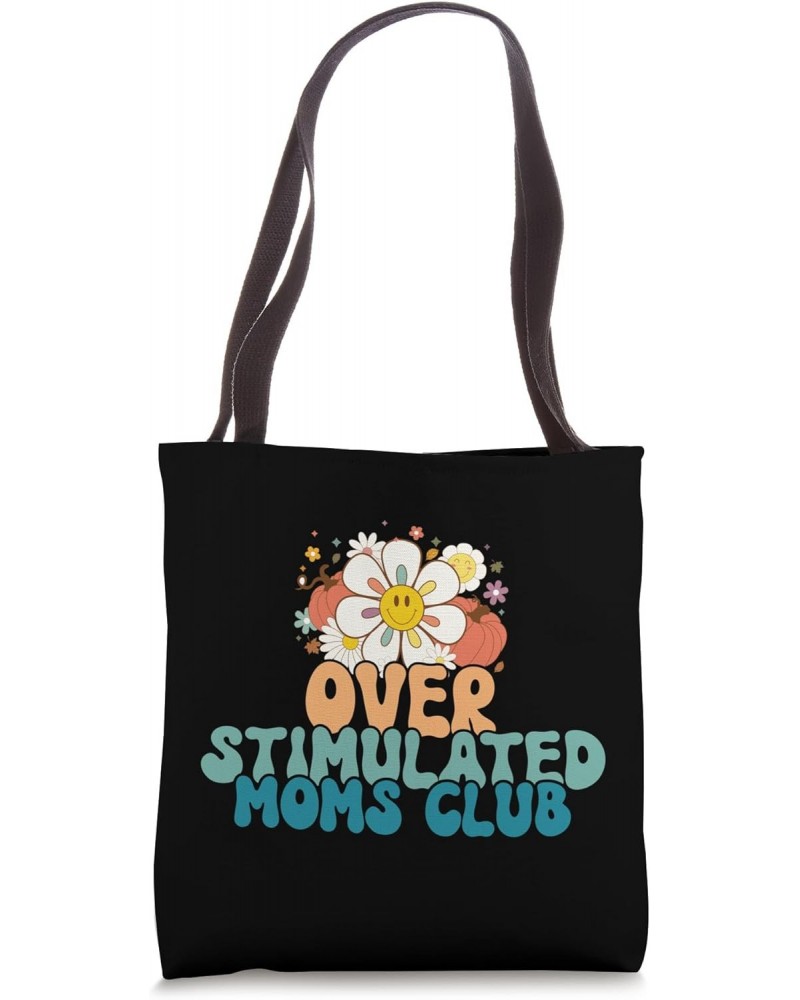 Groovy Overstimulated Moms Club Funny Trendy Mom Tote Bag $12.38 Totes