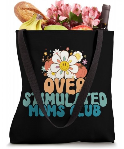 Groovy Overstimulated Moms Club Funny Trendy Mom Tote Bag $12.38 Totes