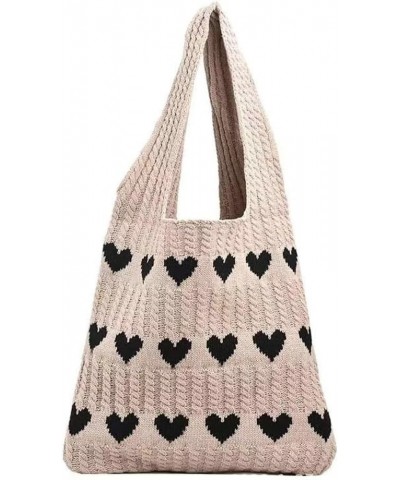 Knit Purse Tote Bags for Women Knit Shoulder Bag Chic Purses Simple Hobo Bag 2024 Blue $11.26 Totes