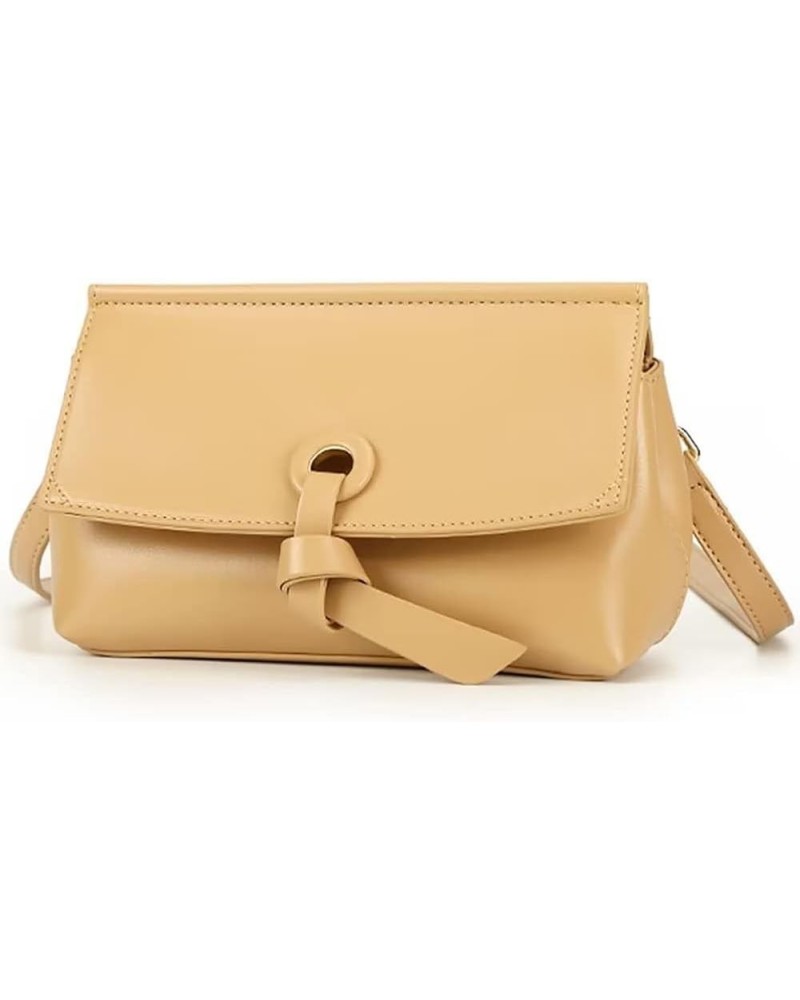 Shoulder Bag for Women Leather Designer Crossbody Handbag Elegant Flap Purse and Satchel Minimalist Evening Bag Yellow $26.46...