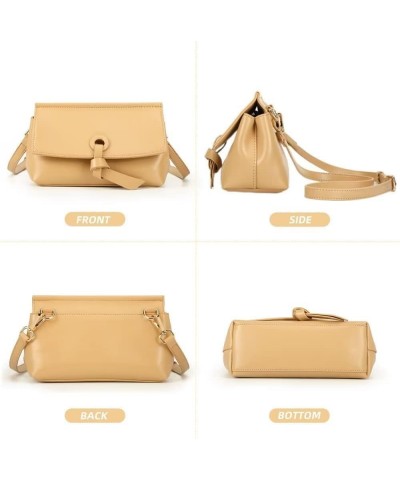 Shoulder Bag for Women Leather Designer Crossbody Handbag Elegant Flap Purse and Satchel Minimalist Evening Bag Yellow $26.46...