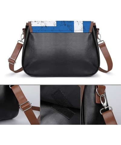 Transgender Flag Leather Satchel Bag-Versatile Satchel for Women with Zipper Closure Style-8-3 $16.45 Shoulder Bags