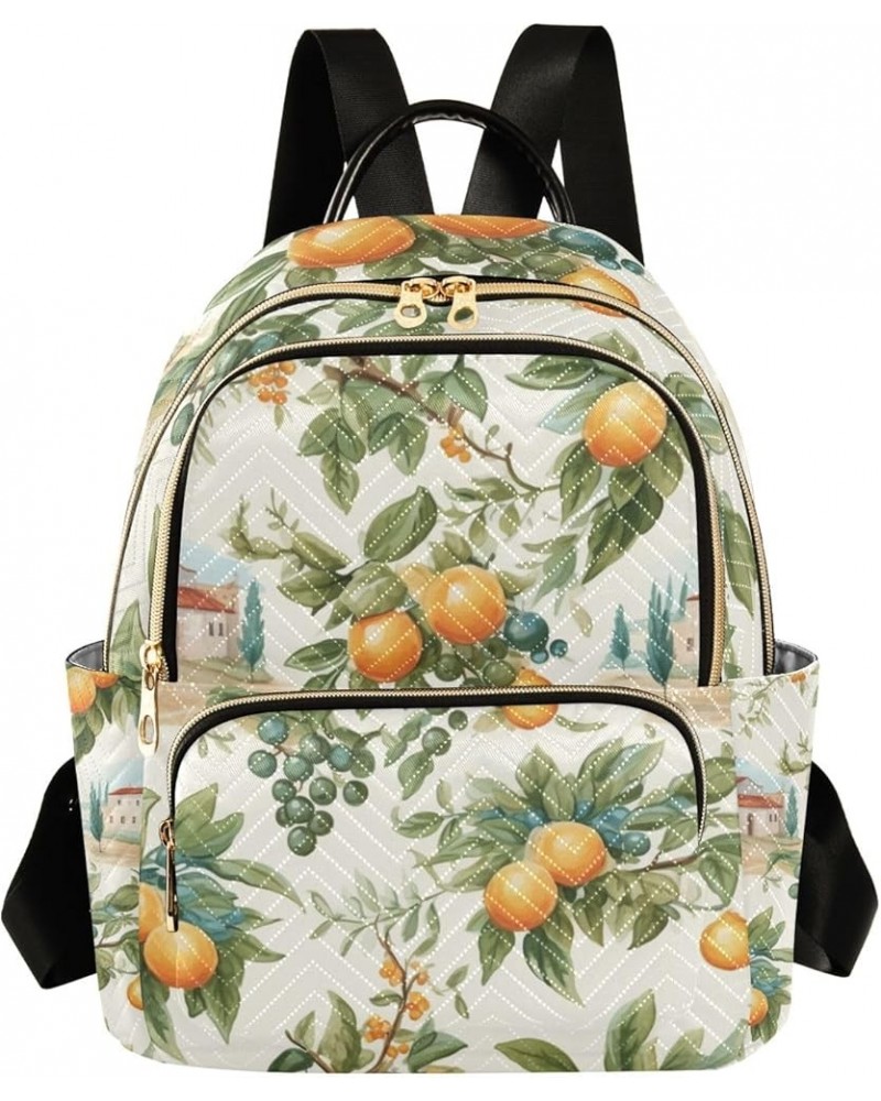 Mini Backpack Purse for Women, Orange Fruit Travel Bag Casual Daypack Shoulder Bag Small $15.04 Backpacks