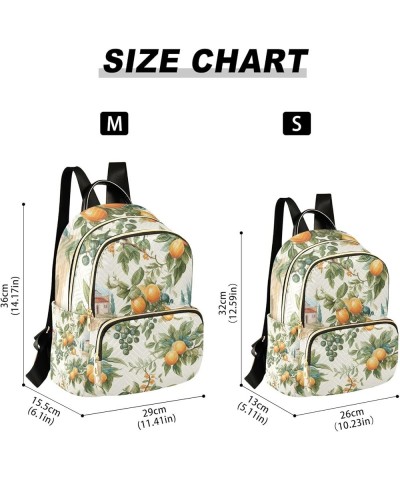 Mini Backpack Purse for Women, Orange Fruit Travel Bag Casual Daypack Shoulder Bag Small $15.04 Backpacks