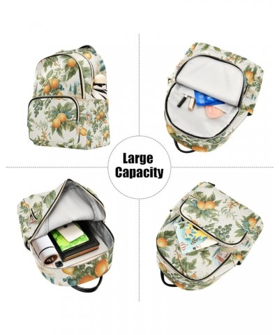 Mini Backpack Purse for Women, Orange Fruit Travel Bag Casual Daypack Shoulder Bag Small $15.04 Backpacks