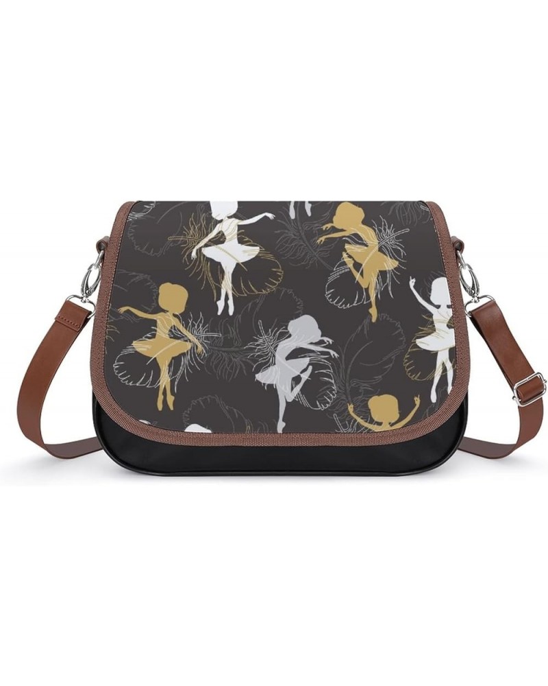 Printed Crossbody Bag Shoulder Bag PU Leather Women's Designer Satchels Animal Horse Elephant Color10 $22.56 Satchels