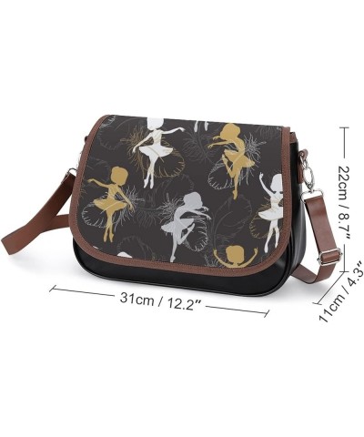 Printed Crossbody Bag Shoulder Bag PU Leather Women's Designer Satchels Animal Horse Elephant Color10 $22.56 Satchels