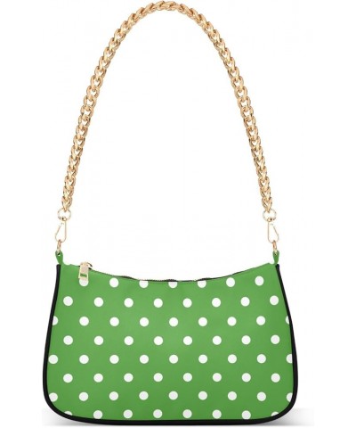 Green White Polka Dot Purse Handbags for Women Women's Handbag Green White Polka Dot $15.19 Shoulder Bags