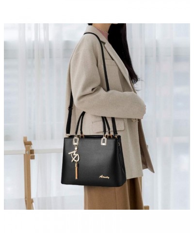 Handbag Shoulder Bag Fashion Ladies PU Leather Tote Messenger Bag Tote Bag White $25.98 Totes