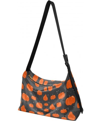 Halloween Pumpkins Soft PU Leather Shoulder Bag for Women Stylish Ladies Crossbody Purse with Zipper Closure Woven Bag for Sh...